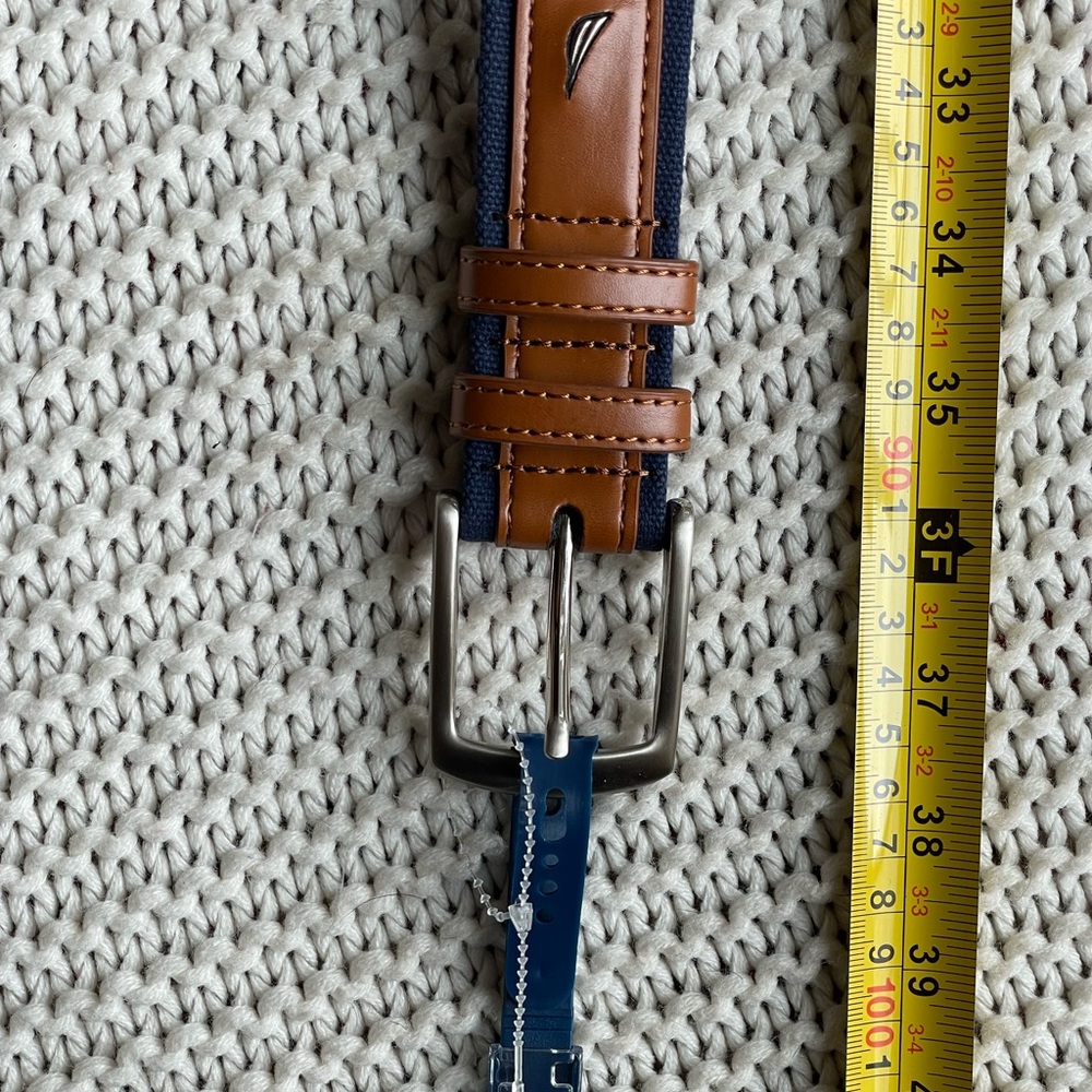 Nautica blue w brown belt